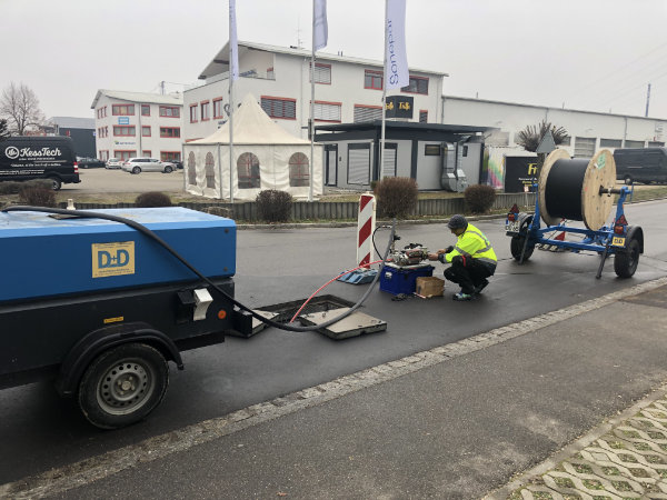 Die Breitbandversorgung wurde verlegt