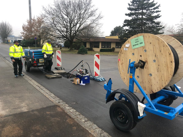 Die Breitbandversorgung wurde verlegt