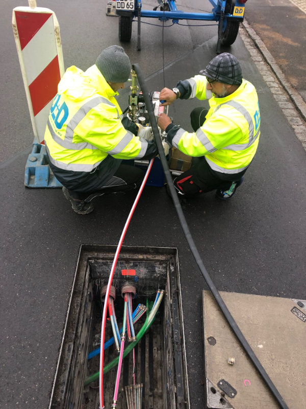 Die Breitbandversorgung wurde verlegt