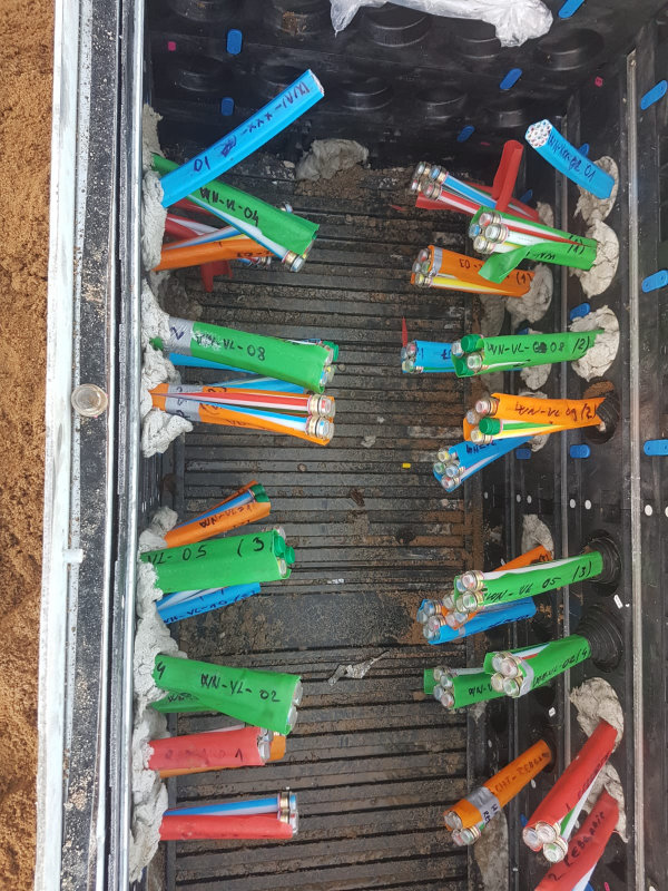 Die Breitbandversorgung wurde verlegt