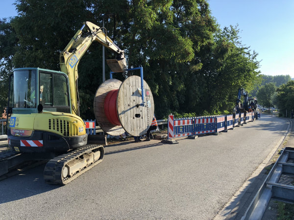 Unsere Kabelwinde im Einsatz